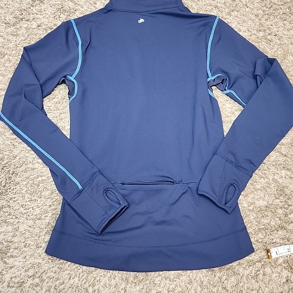 alo COOL FIT   Blue 1/4 Zip Women's Long Sleeve,ACTIVEWEAR Shirt SZ Small - Picture 9 of 9